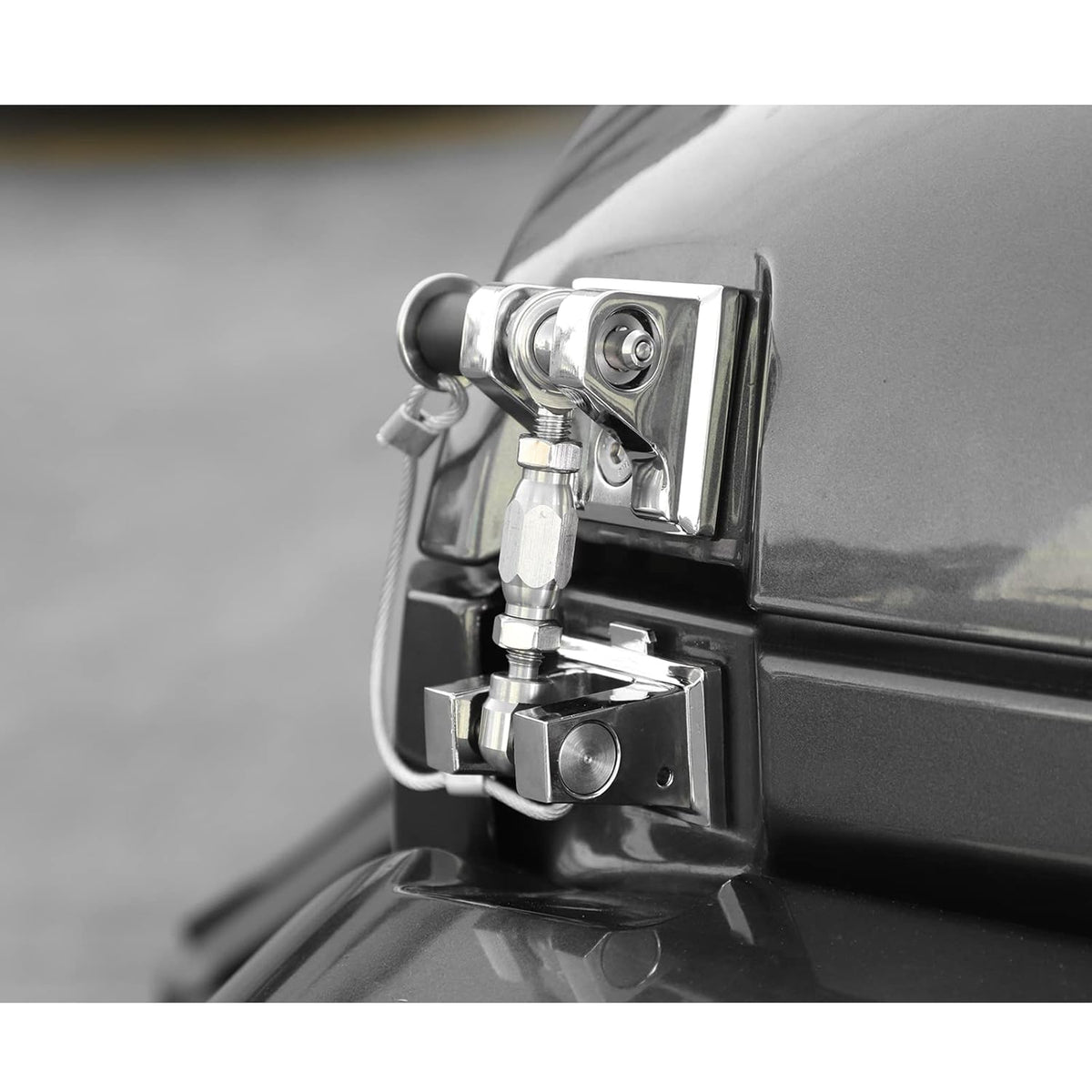 Hood Latches for Jeep Wrangler JL JT, Aluminum Alloy, Chrome, Pack of 2 D2991