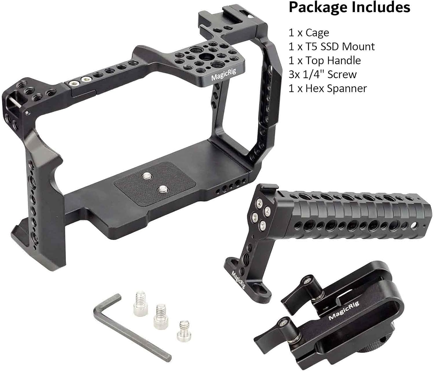 Camera Cage Kit with Top Handle and T5 SSD Mount A58492