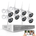 8 Channel 2MP Wireless NVR Security Camera System with 8PCS IP Cameras E6650