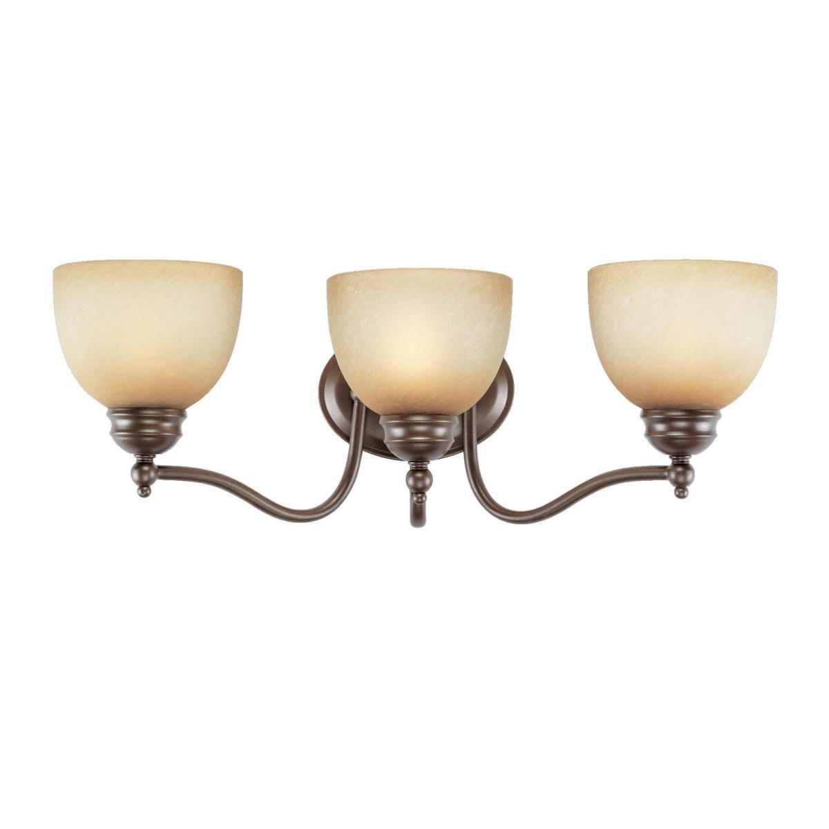 3 Light Bathroom Bar Light, Saddle Bronze Y610554