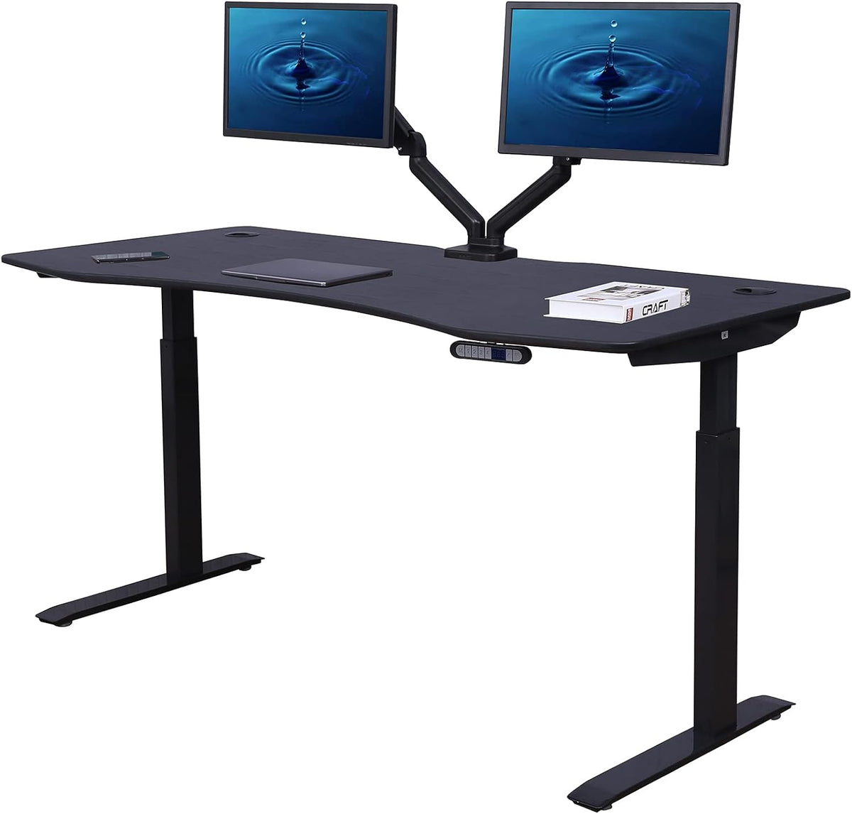 Grey Electric Height Adjustable Standing Desk L548013