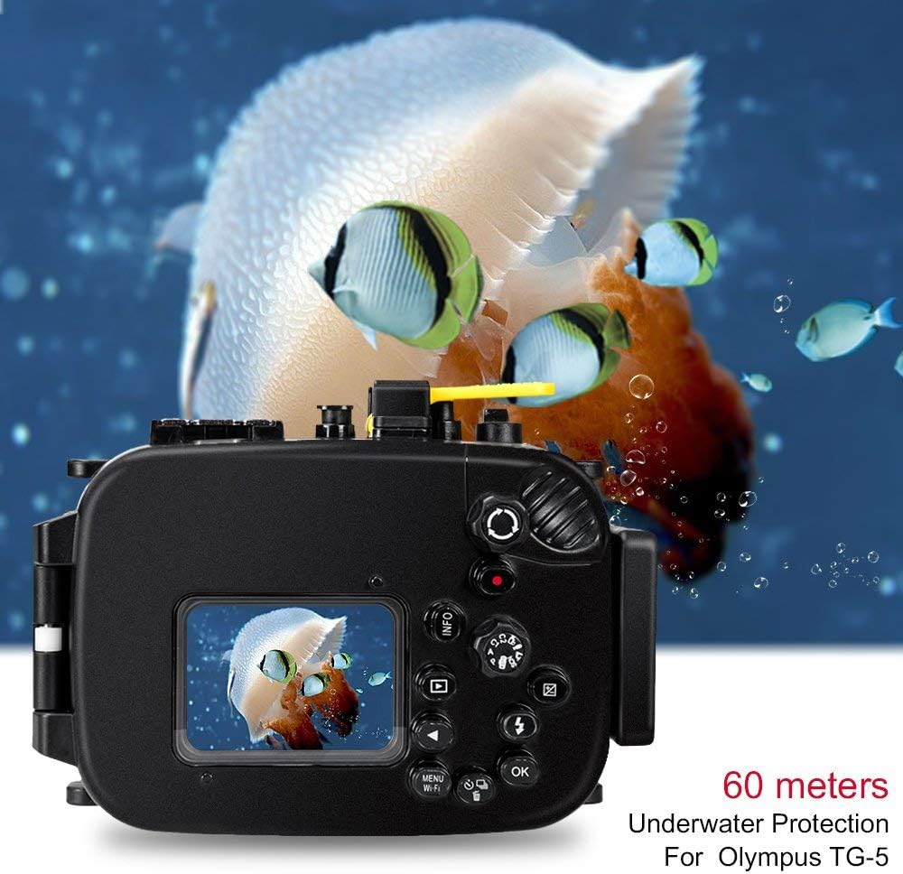 Waterproof Underwater Diving Housing Case for Olympus TG-5 Cameras Y1422