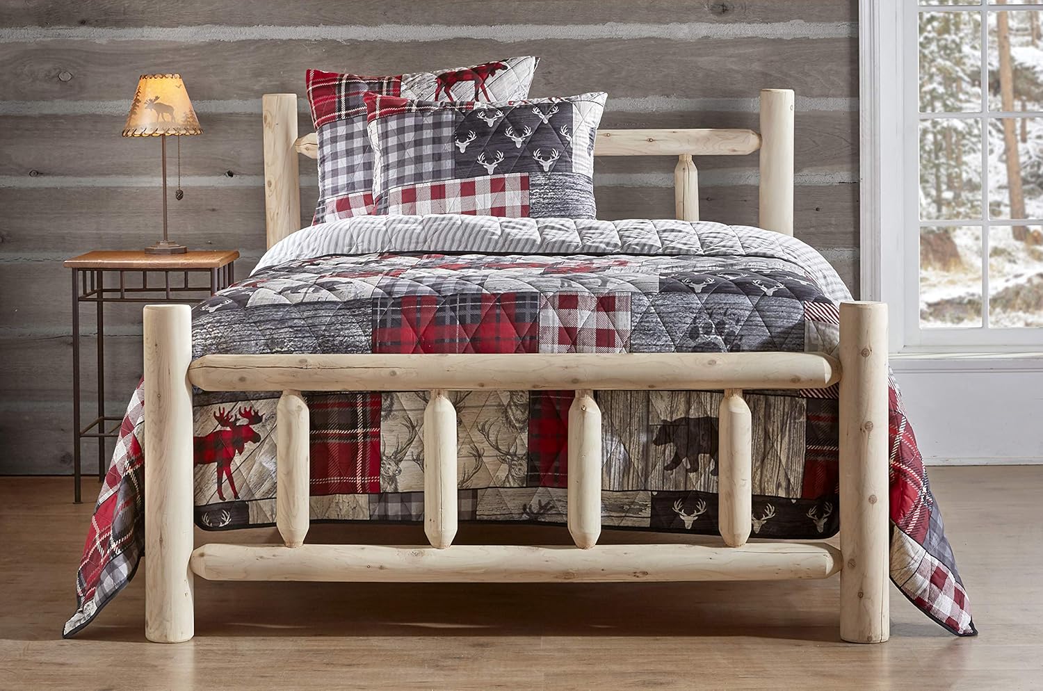 Cedar Log Bed, Full H488