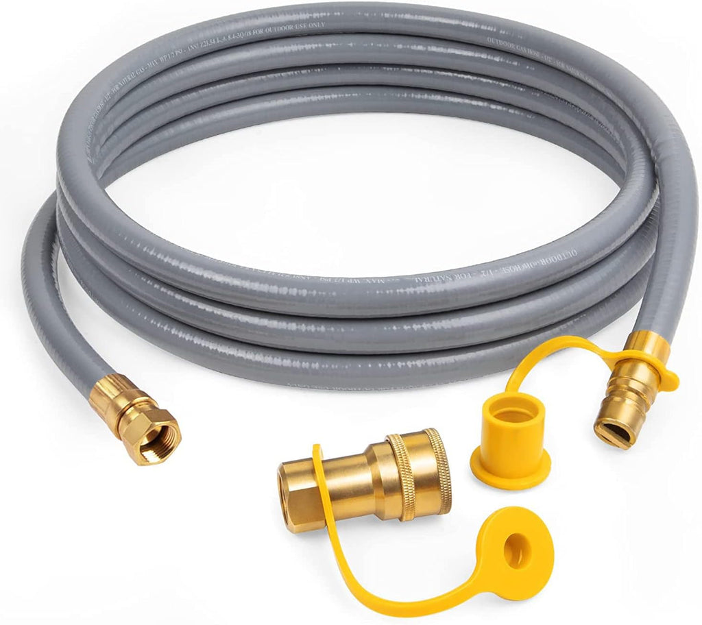 3/8-Inch Natural Gas Hose with Quick Connect Fittings, 24 Feet, Pack of 2 X783222
