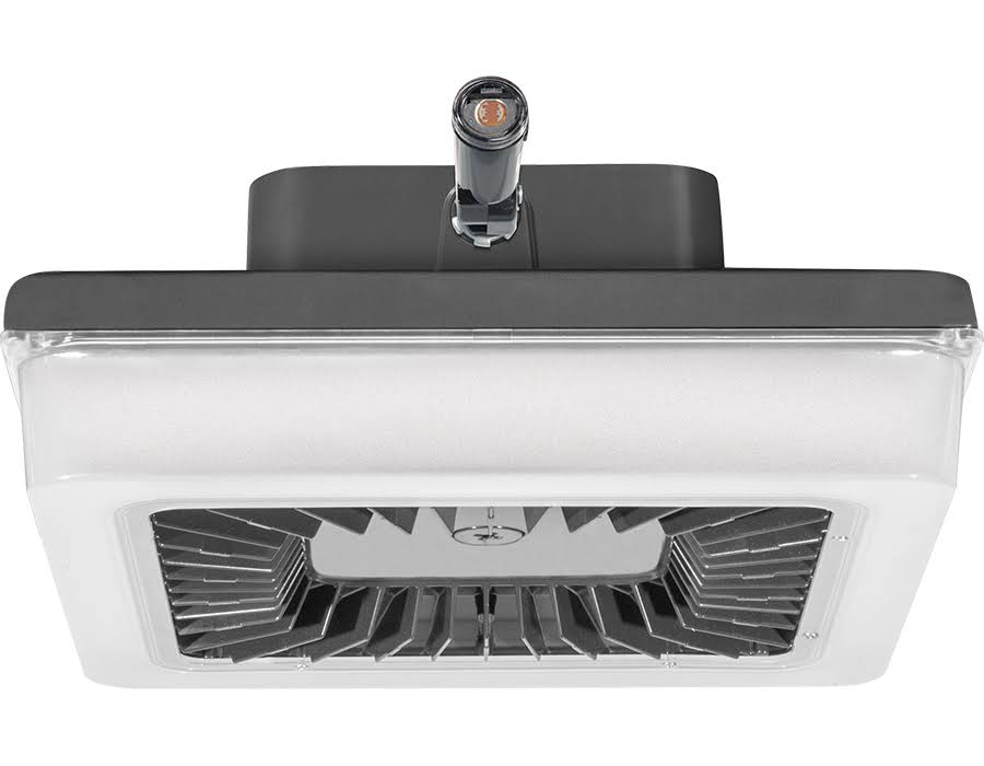 Bronze 14 inch 55W Neutral LED 277V Swivel Photocell Polycarbonate Lens Ceiling Light P18879