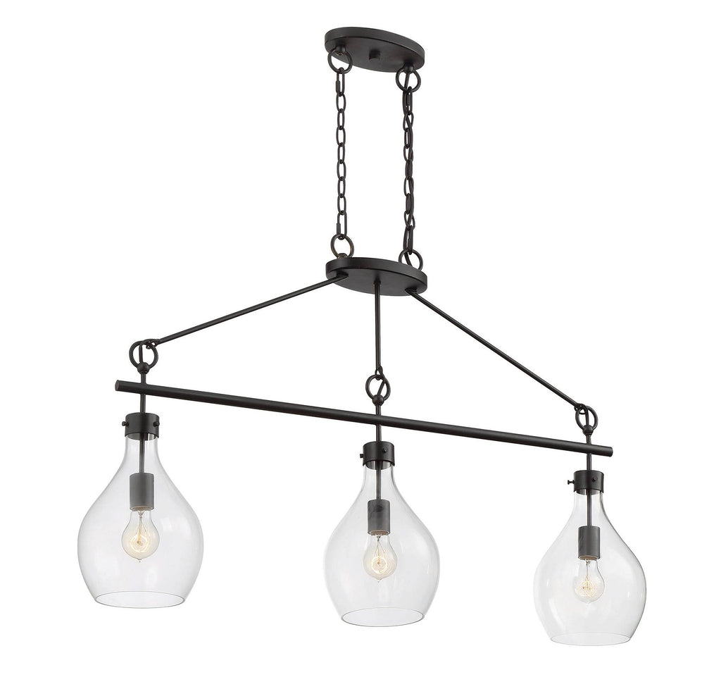 Oiled Bronze 3 Light Island H20264