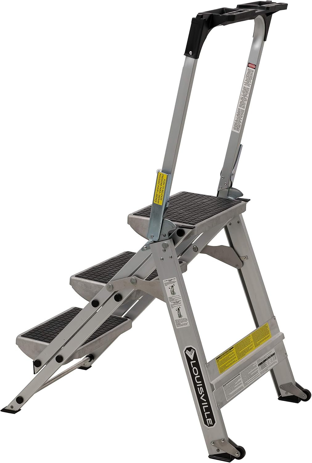 3-Foot Step Stool, 300-Pound Capacity, Silver Q219209
