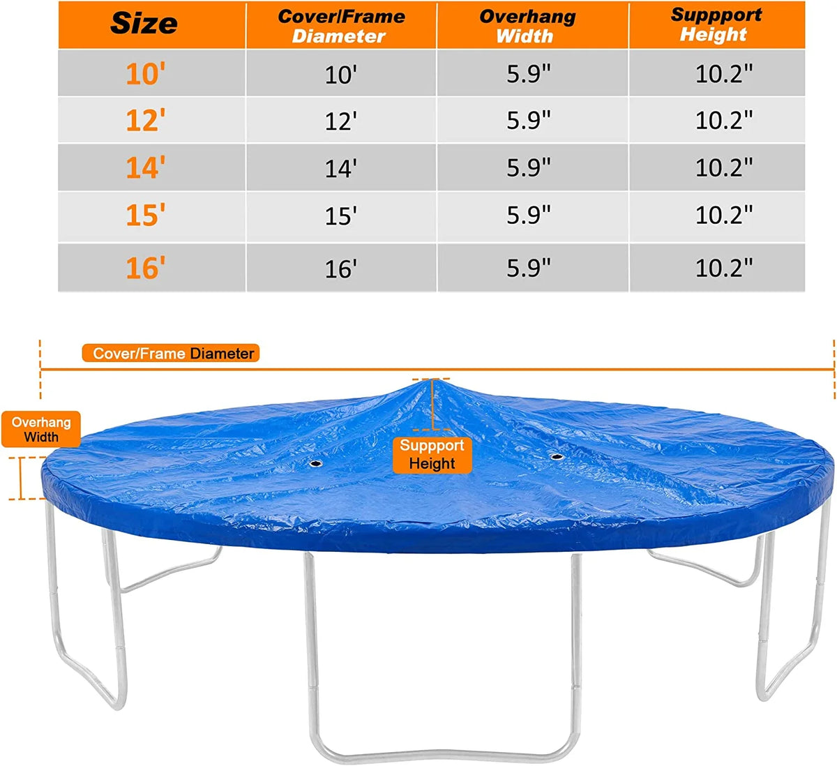 10 Foot Trampoline Winter Cover C86072