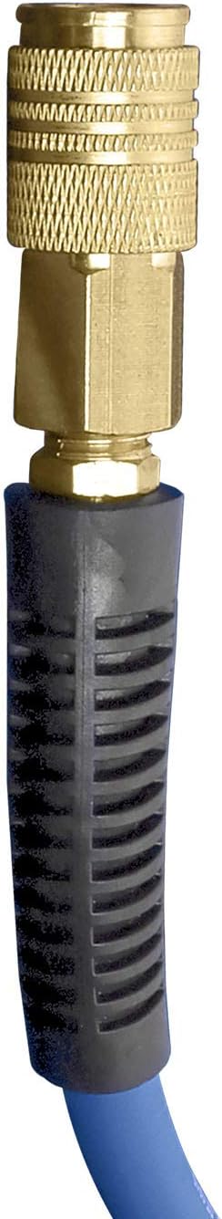3/8" x 100' PVC/Rubber Hybrid Air Hose with 1/4" Brass Fittings Z5374