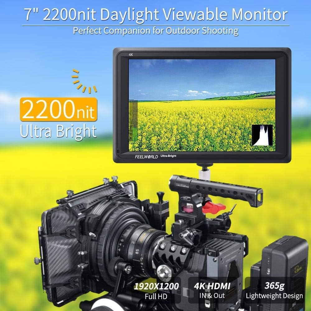 7 Inch 2200nit Ultra Bright DSLR Camera Field Monitor W62791