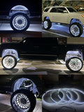 17.5 Pure White Flashing LED Wheel Light Kit IP68 Waterproof J89959