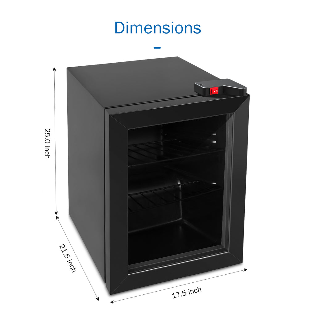 2.1 cu ft Upright Freezer with Glass Door Z61399