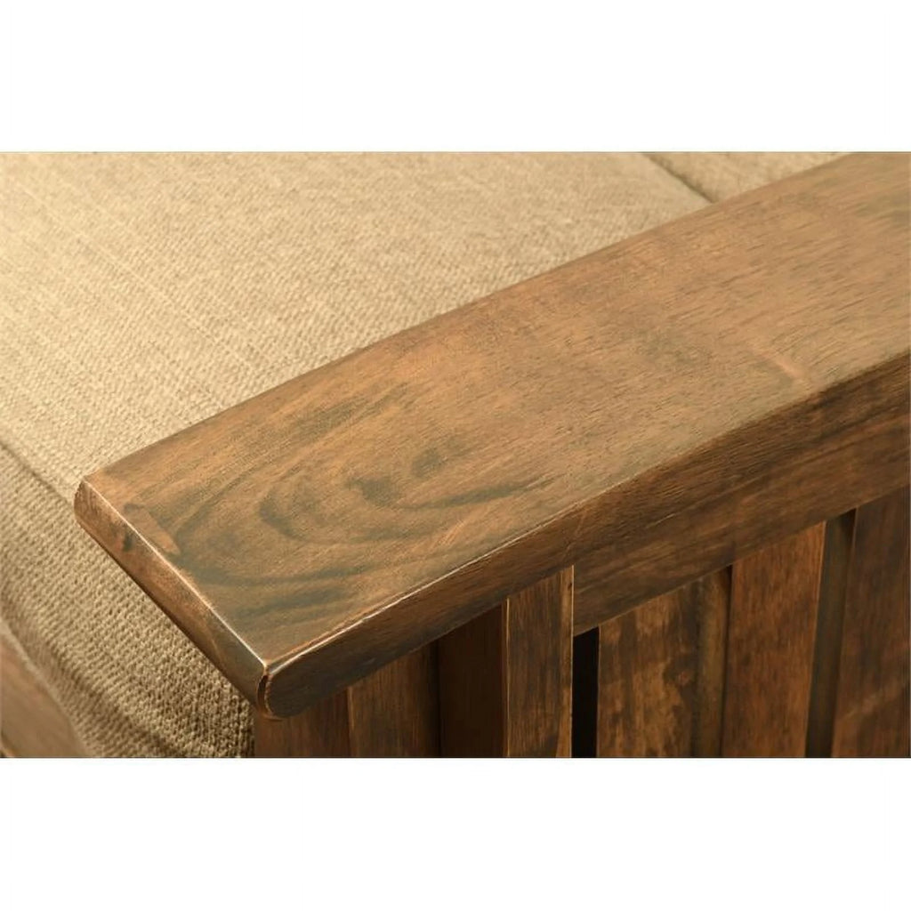 Queen-size Wood Storage Futon W128204