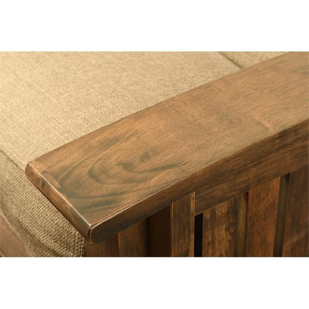 Queen-size Wood Storage Futon W128204