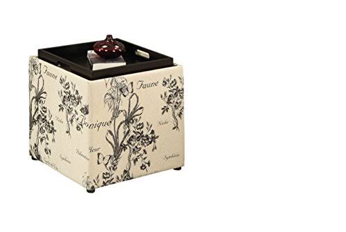 Botanical Print Ottoman N346