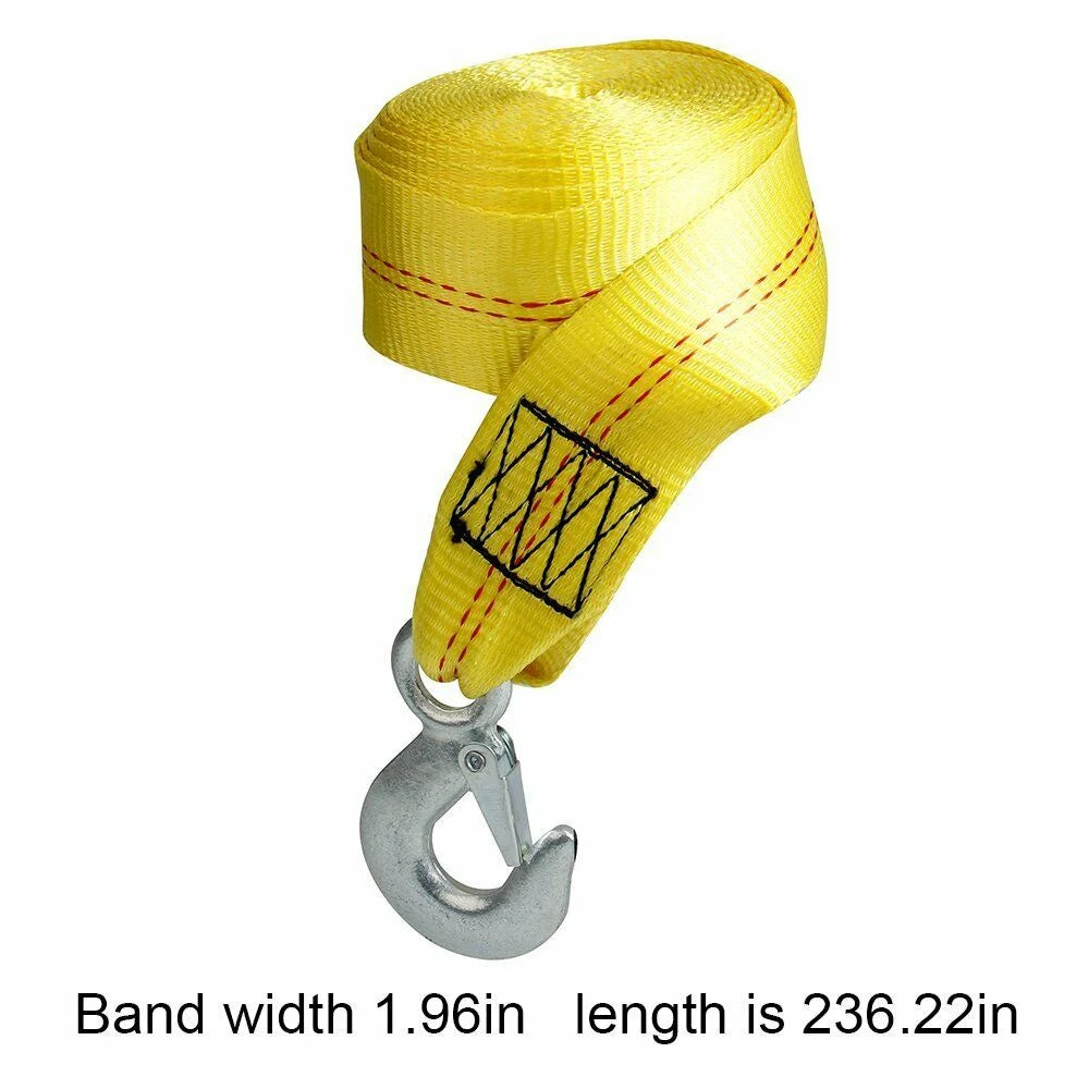 Boat Trailer Winch Strap with Hook 10000 Lbs Max Towing K78978