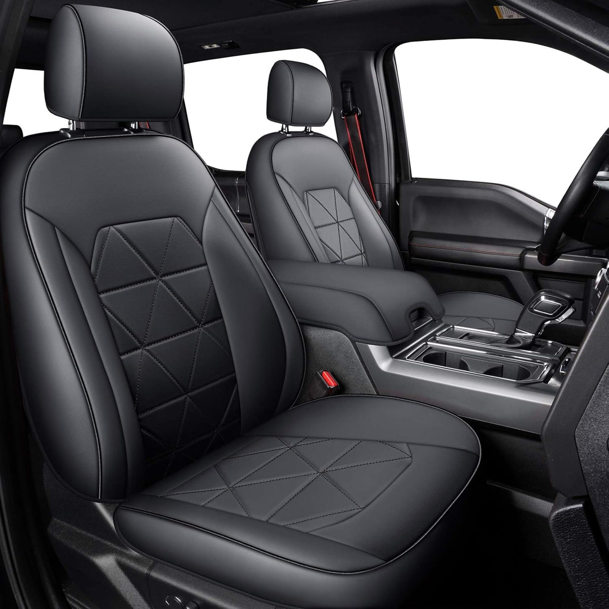 2 Front Seat Covers Black D987