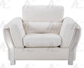 White Faux Leather Chair V2708