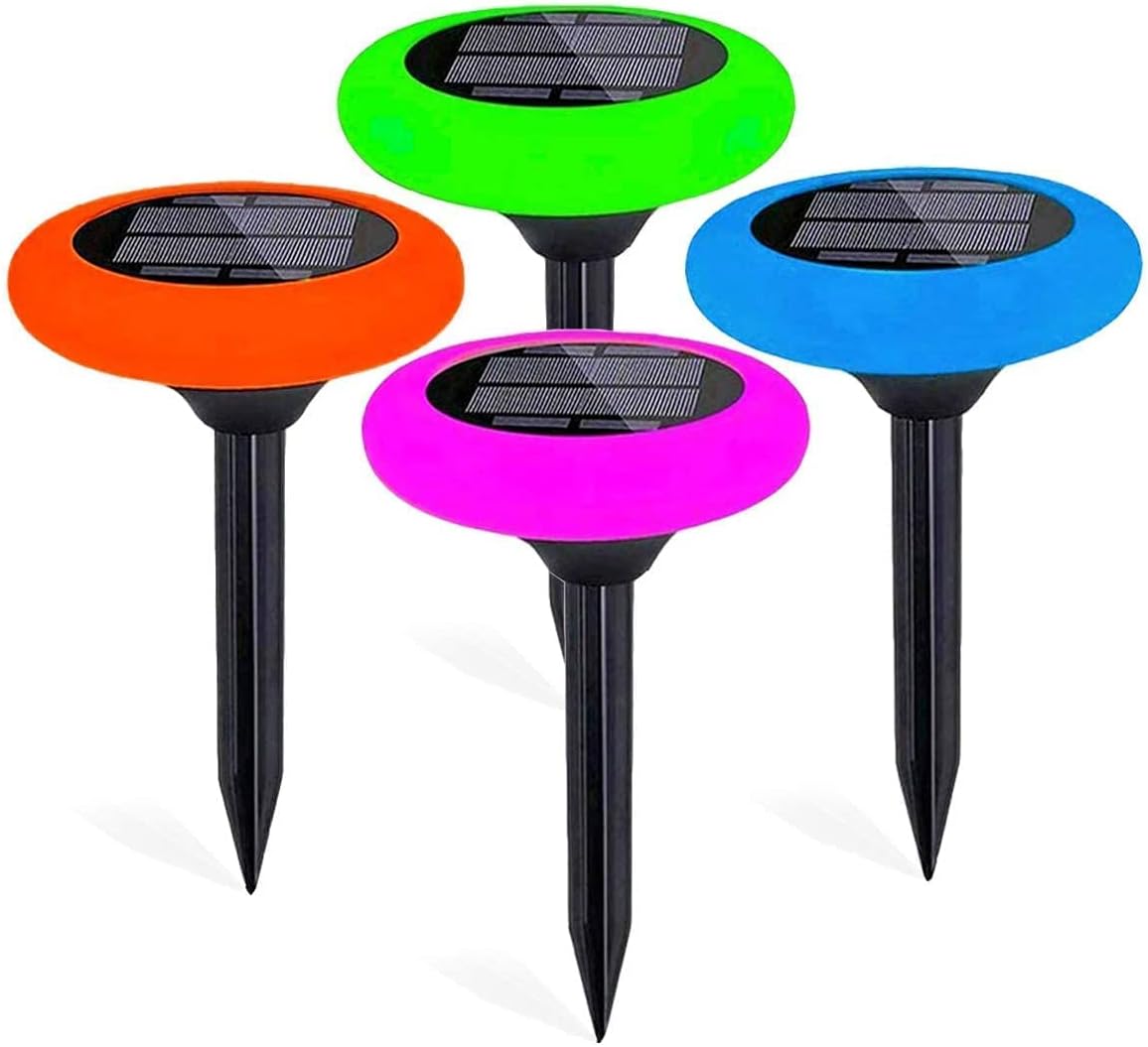 7 Color Solar Pathway Lights (4Pack) R9490