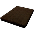 Dark Brown Leather Loveseat W126838