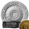 20 1/4 inch x 1 1/2 inch Hand-Painted Gold Ceiling Medallion V737