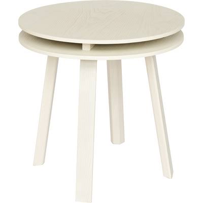 White Hi Lo End Table I5764
