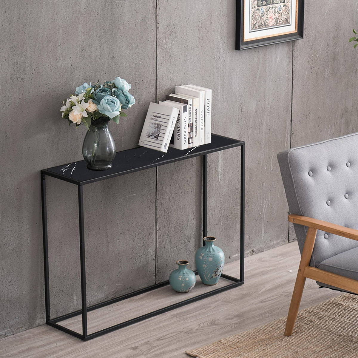 Black Console Table Q138118