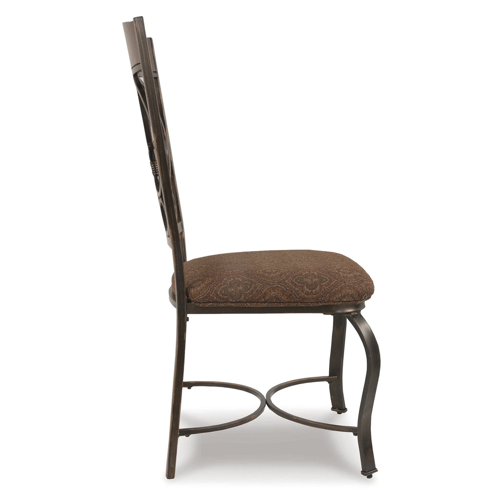 Brown Upholstered Side Chair, Set of 4 S58565
