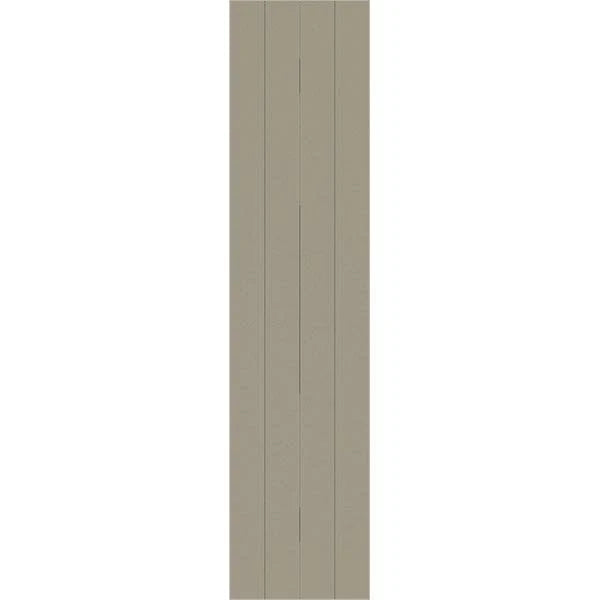 Rustic Four Board Joined Board-n-Batten Faux Wood Shutters S583