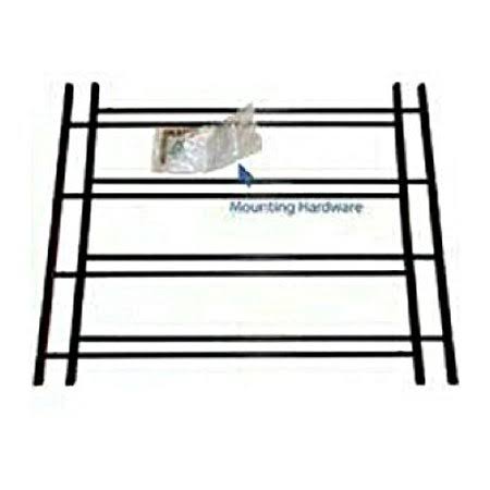Black 4 Bar Window Guards, Case of 3 K30605