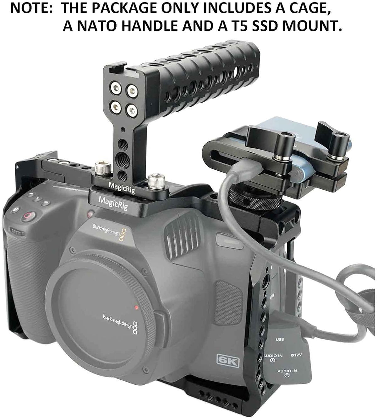 Camera Cage Kit with Top Handle and T5 SSD Mount A58492