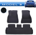 3Pcs/Set Black All Weather Car Floor Liners O9056
