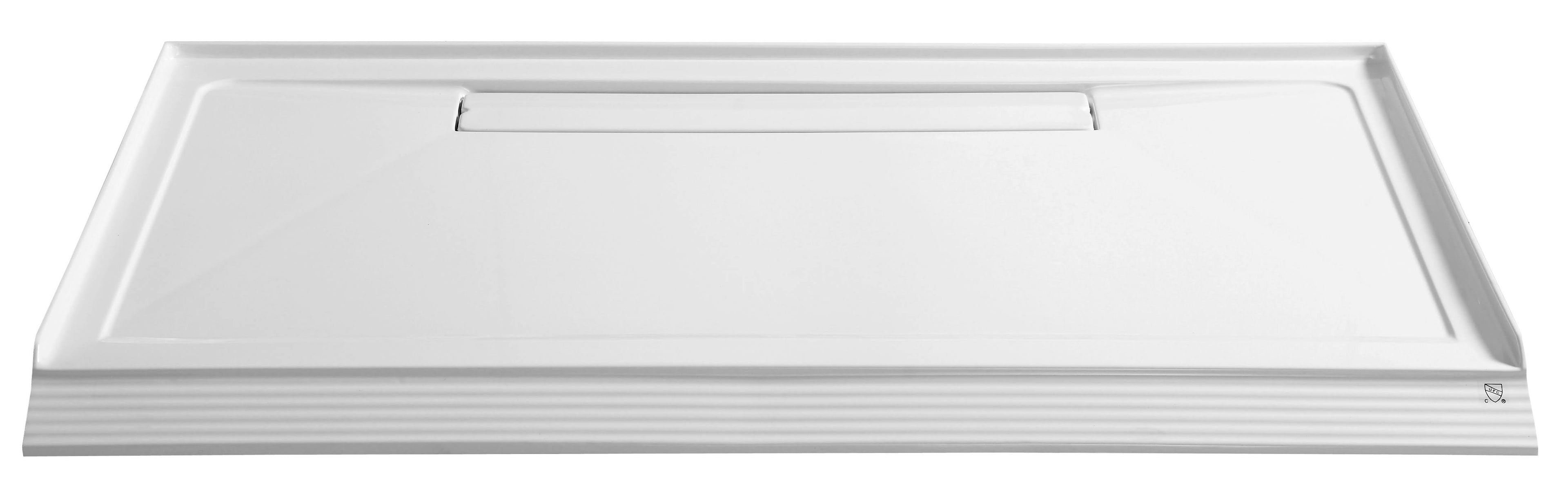 White 60 in. x 36 in. Shower Base D6859