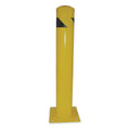 Safety Bollard, H42In, Dia 5 1/2In, Yellow H97723