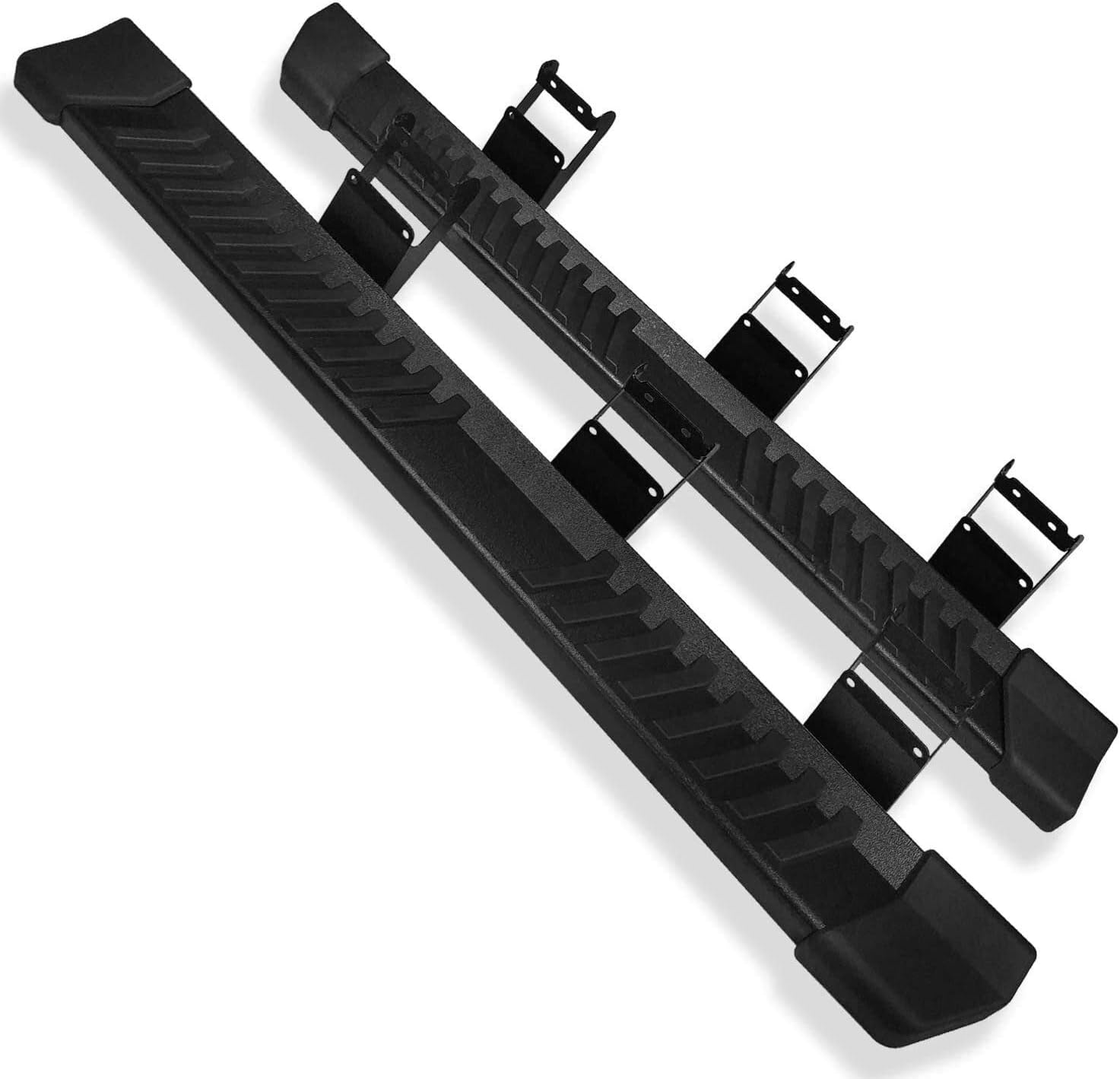 Black 6 Inch H Style Truck Side Step Nerf Bars P63355