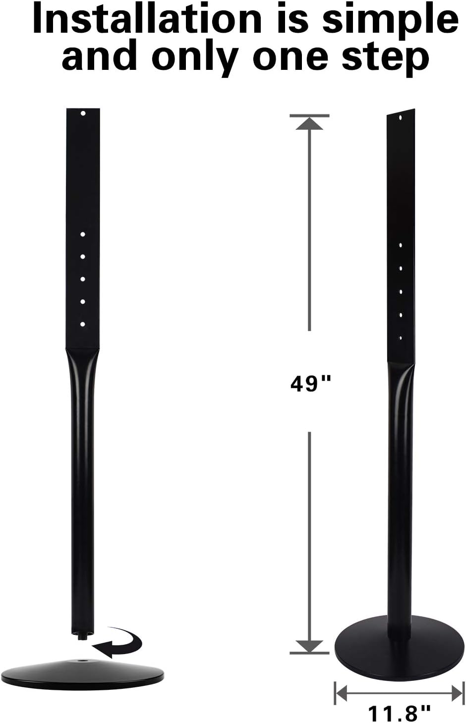Cast Iron Sign Post Stand, Black Pack of 2 B8558