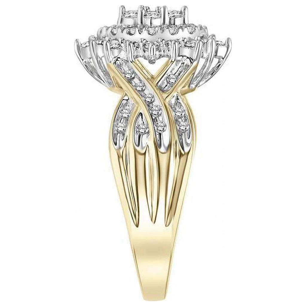 10KT Yellow Gold Marquise Diamond Ring A42364