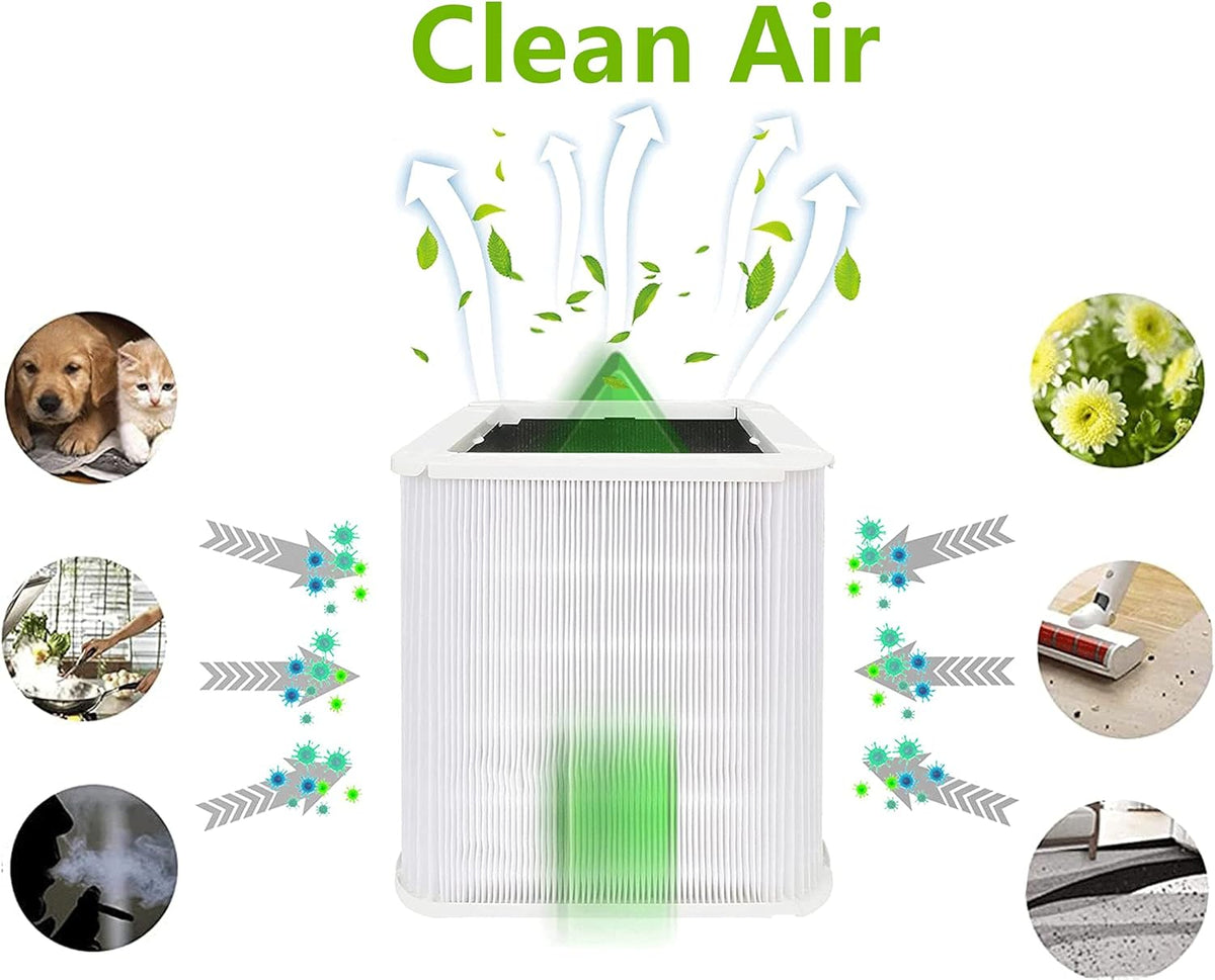 2 Pack Activated Carbon Replacement Filter for Blue Pure 211 Air Purifier V54905