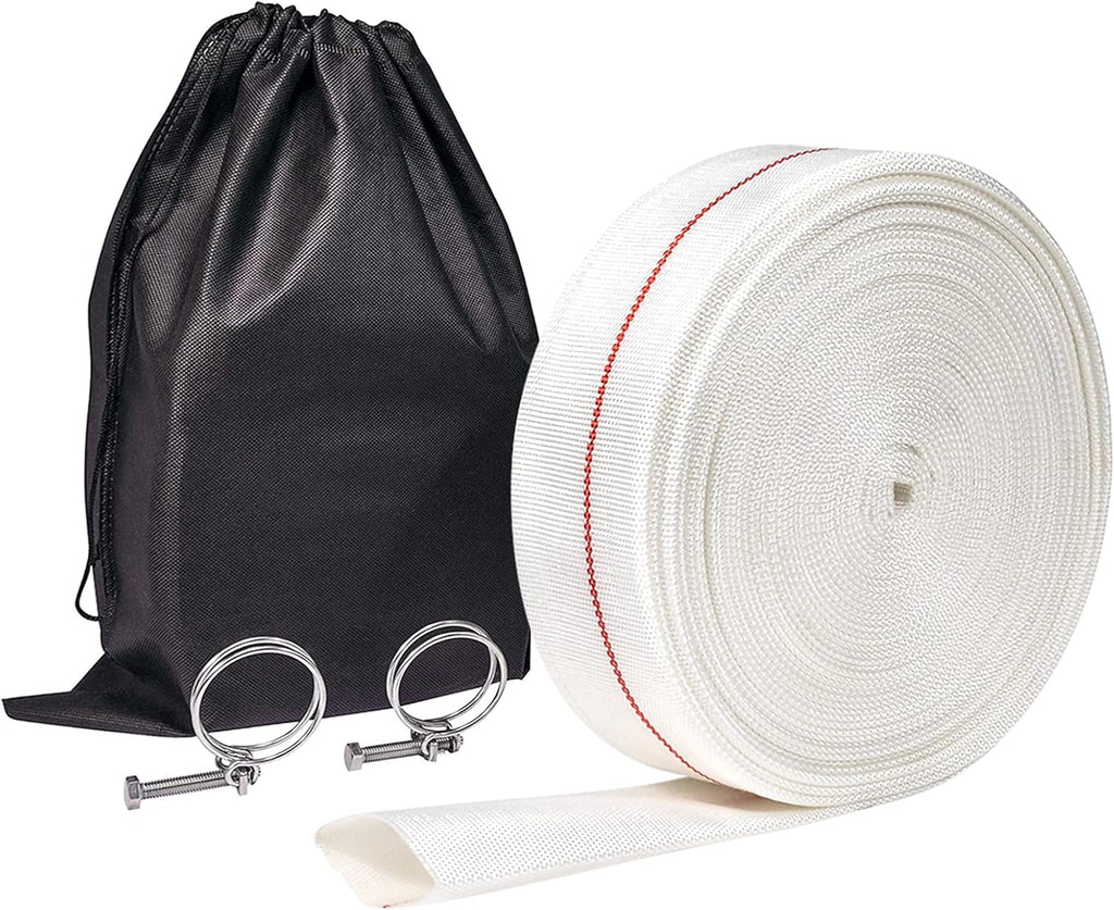 1-1/2" ID x 60 FT Lay Flat Backwash Hose, Pack of 2 M3744