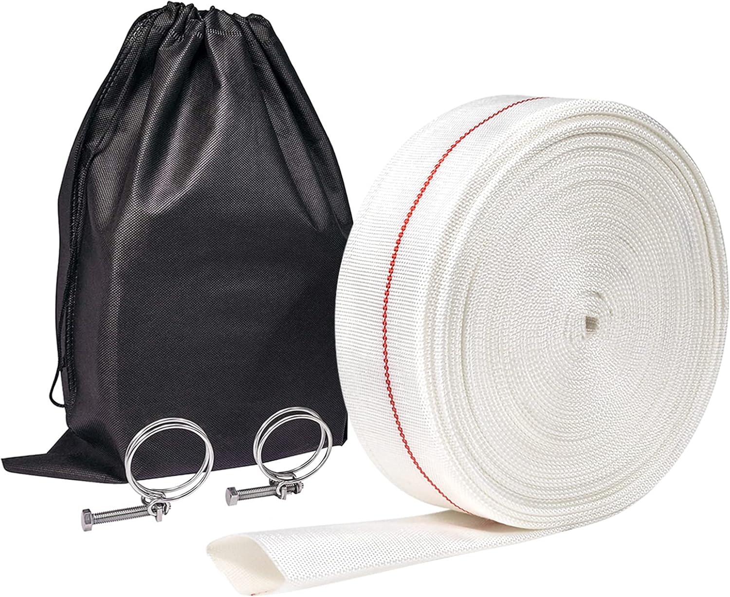 1-1/2" ID x 60 FT Lay Flat Backwash Hose, Pack of 2 M3744