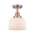 Large Bell 8 inch Flush Mount in Polished Nickel U51204
