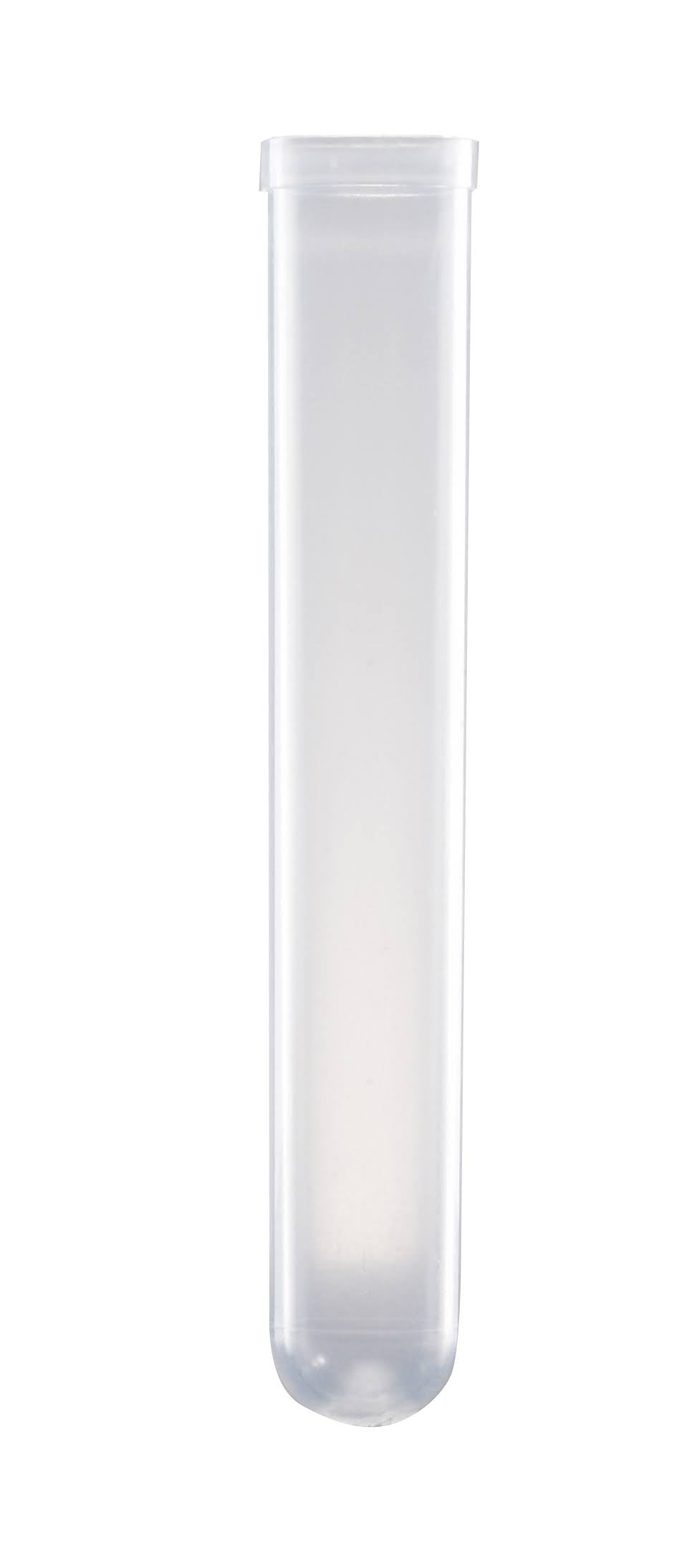 Polypropylene Test Tube, Round Bottom, 12x75mm, 5ml, with Clear Snap Cap, Sterile, 25 per Pack E553315