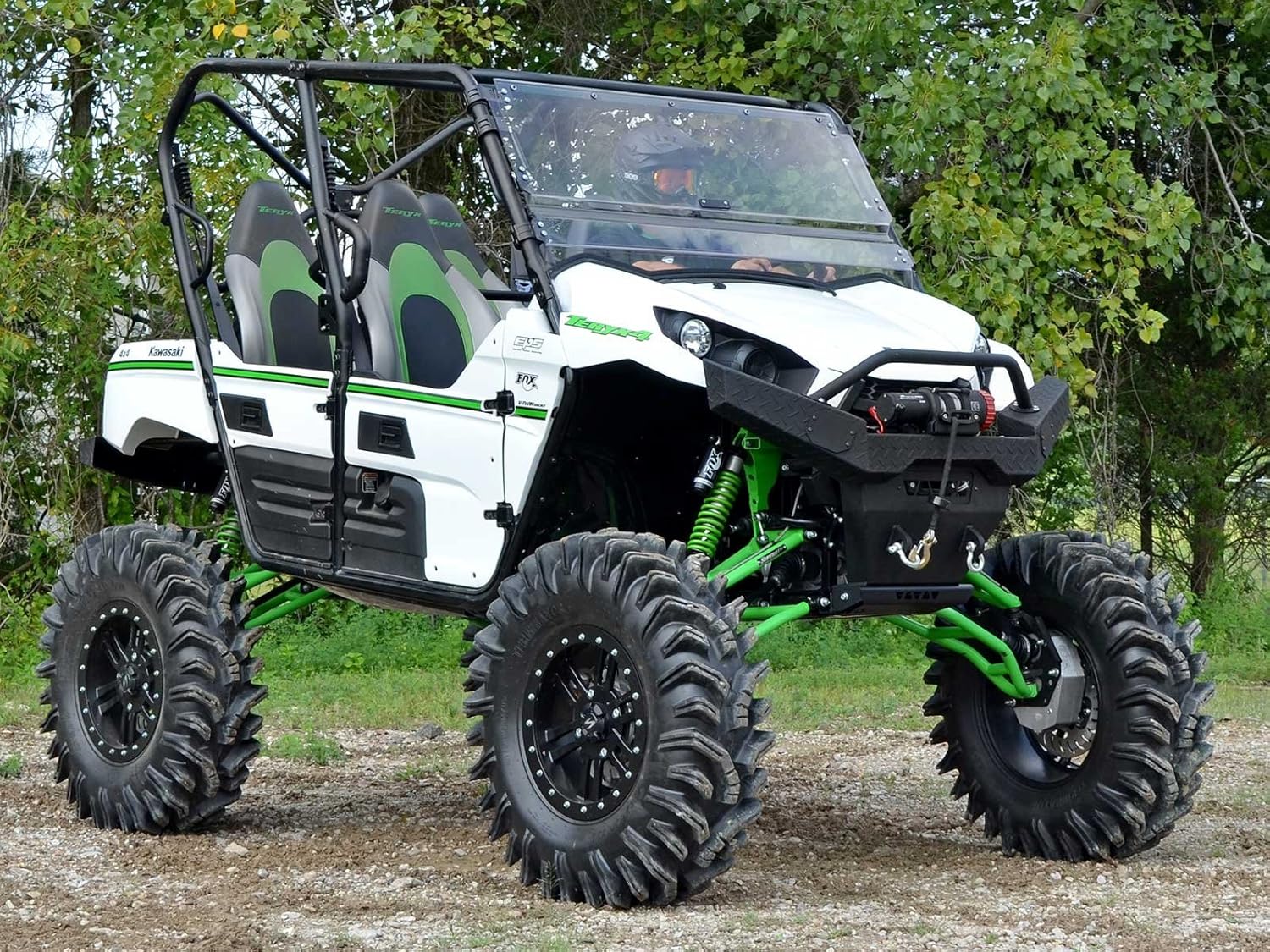 1/4 Thick Polycarbonate Flip Windshield H844
