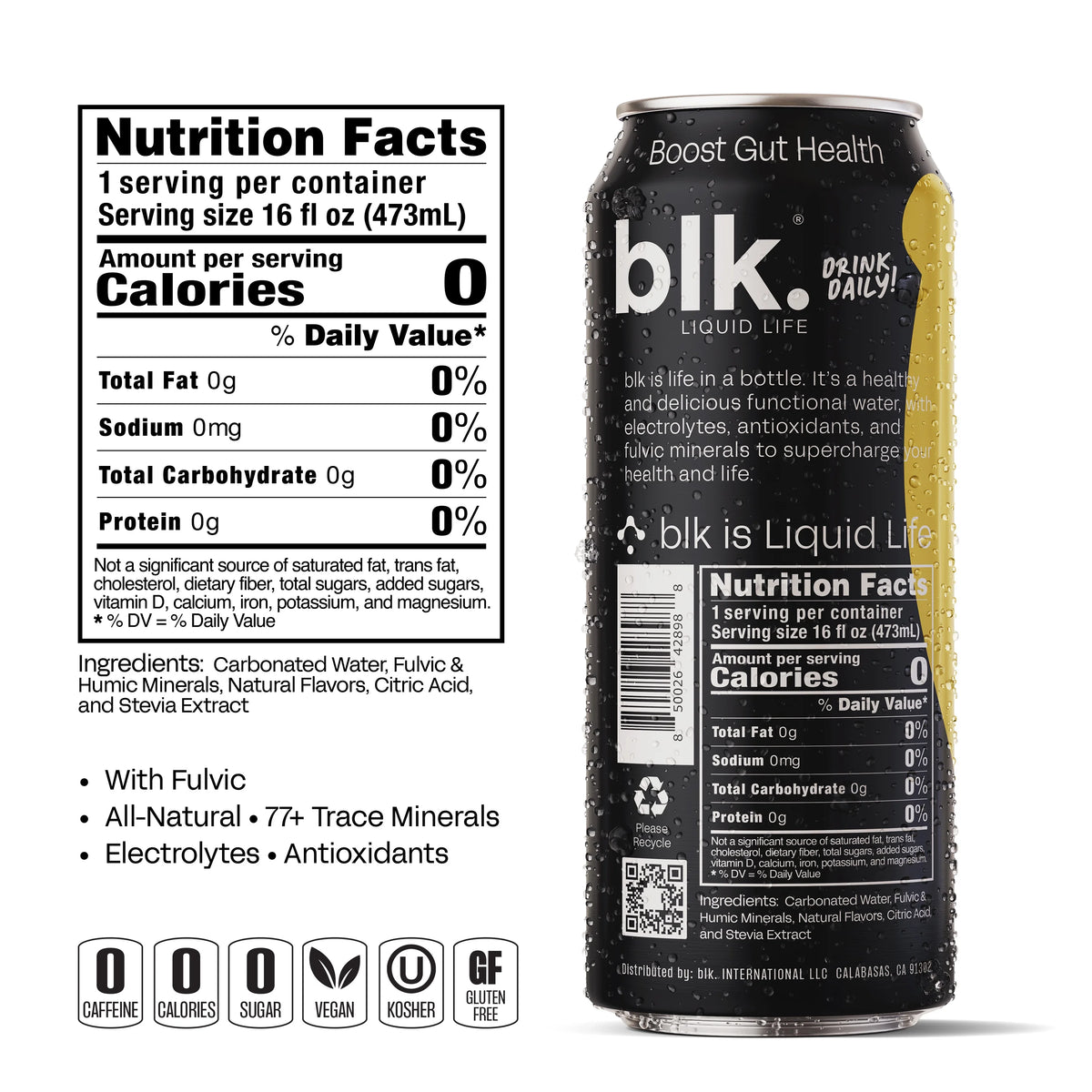 Lemonade Sparkling Water 16oz 12 Pack Cans W94666