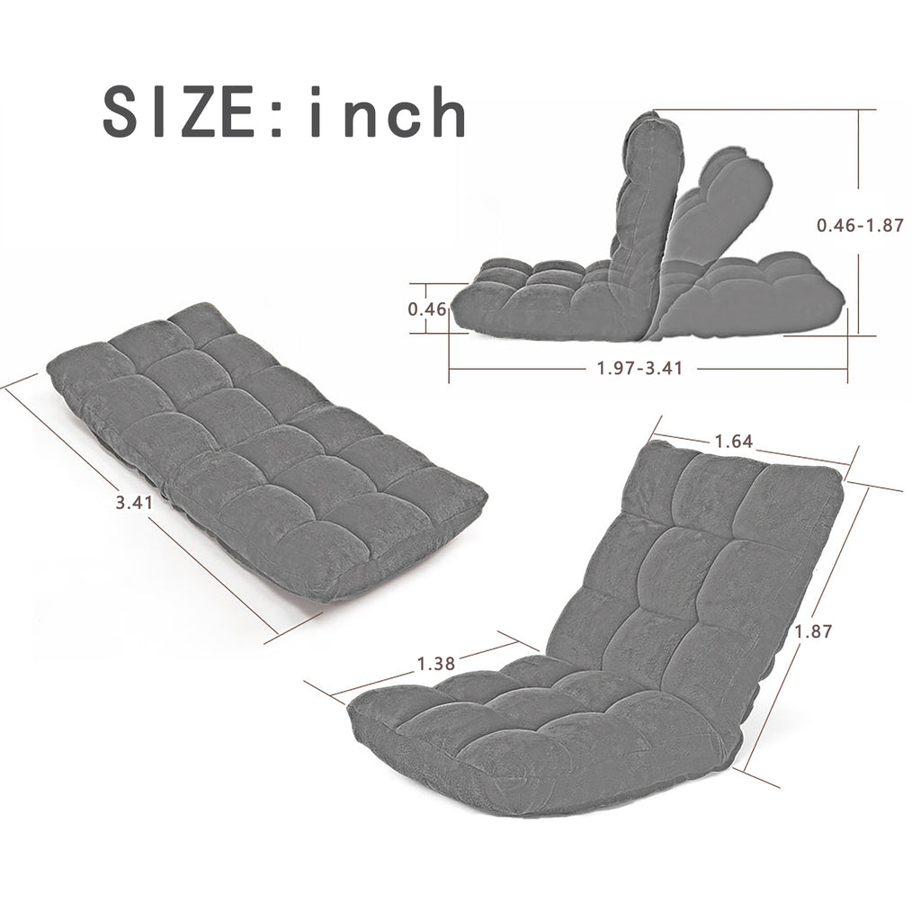 Folding Lounge Chaise Sofa with 5 Reclining Position M944