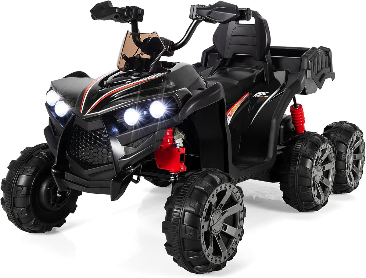12V Battery Powered 6 Wheels Electric Ride on ATV (Black) Y7622