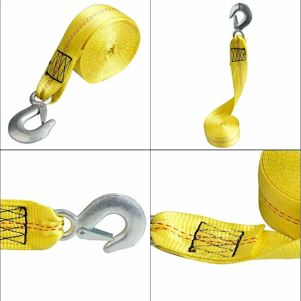 Boat Trailer Winch Strap with Hook 10000 Lbs Max Towing K78978
