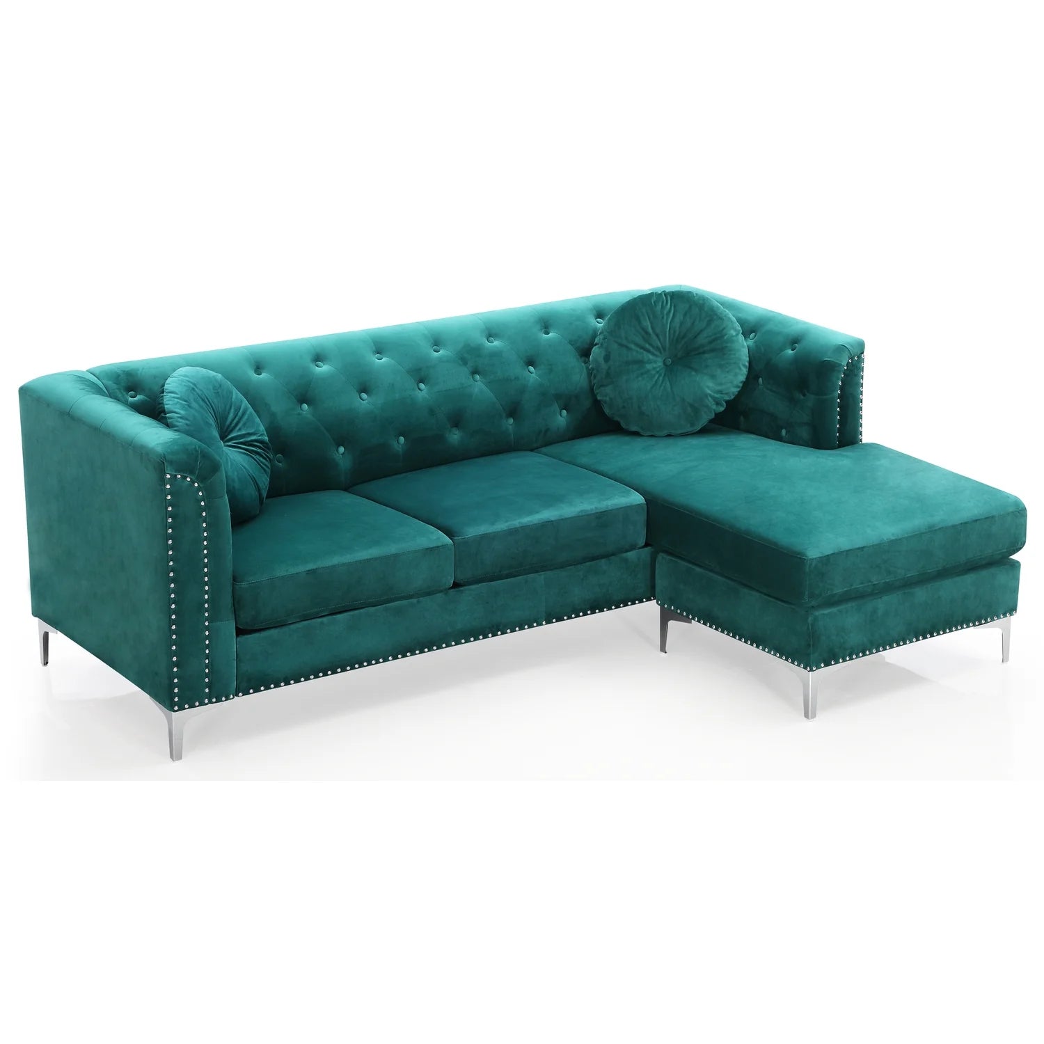 Green Sofa Chaise M86601