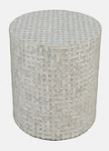Gray Basketweave Accent Table T705