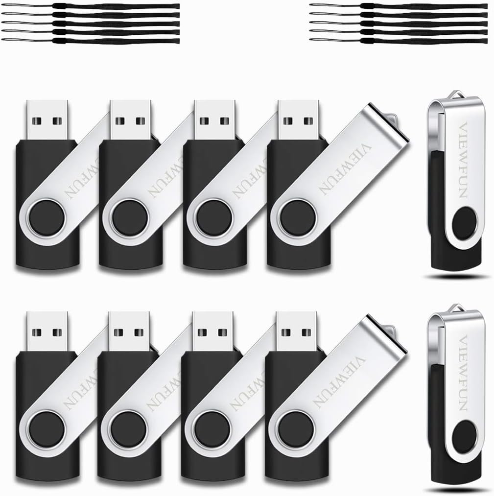 16GB 20 Pack USB 2.0 Flash Drive with LED Indicator and Lanyards P2560